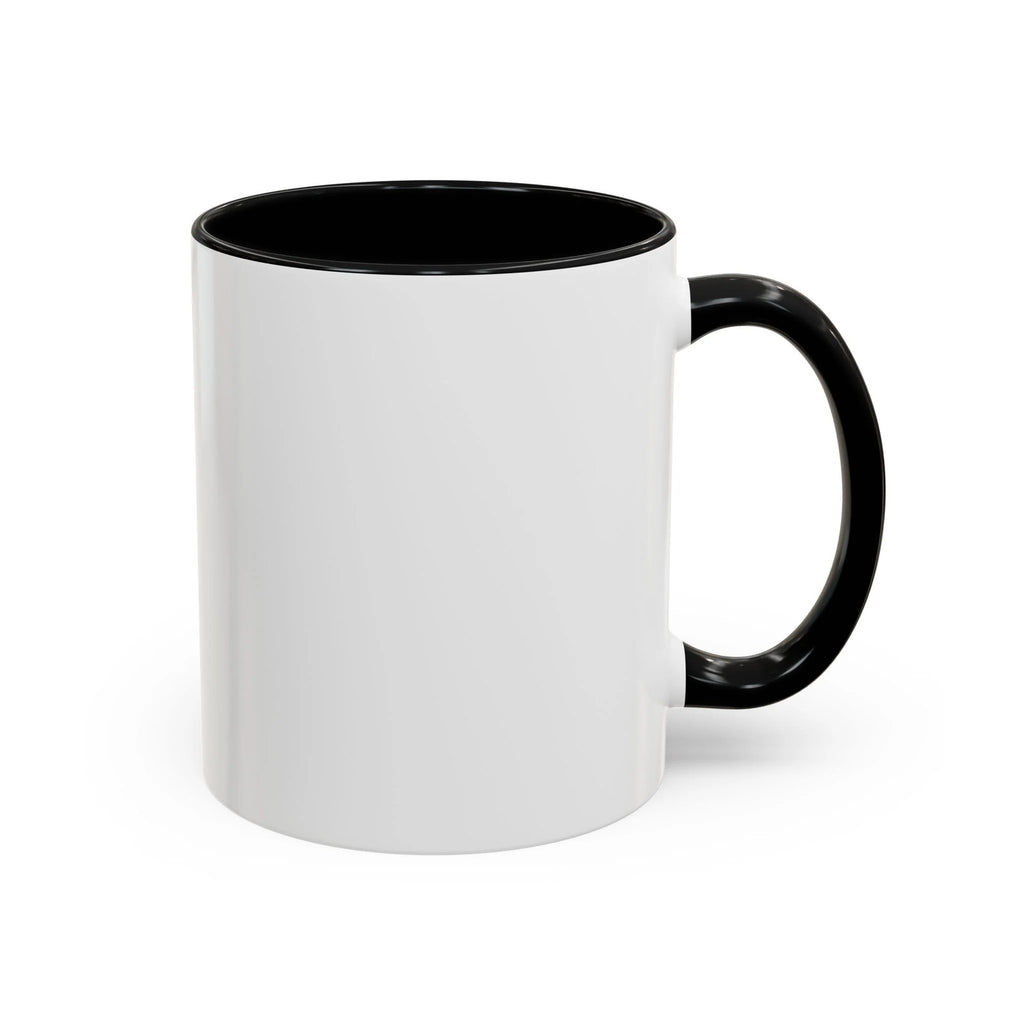 I ️ "Add Any Text" Happy Heart Classic Accent Coffee Mug (11, 15oz) by GT