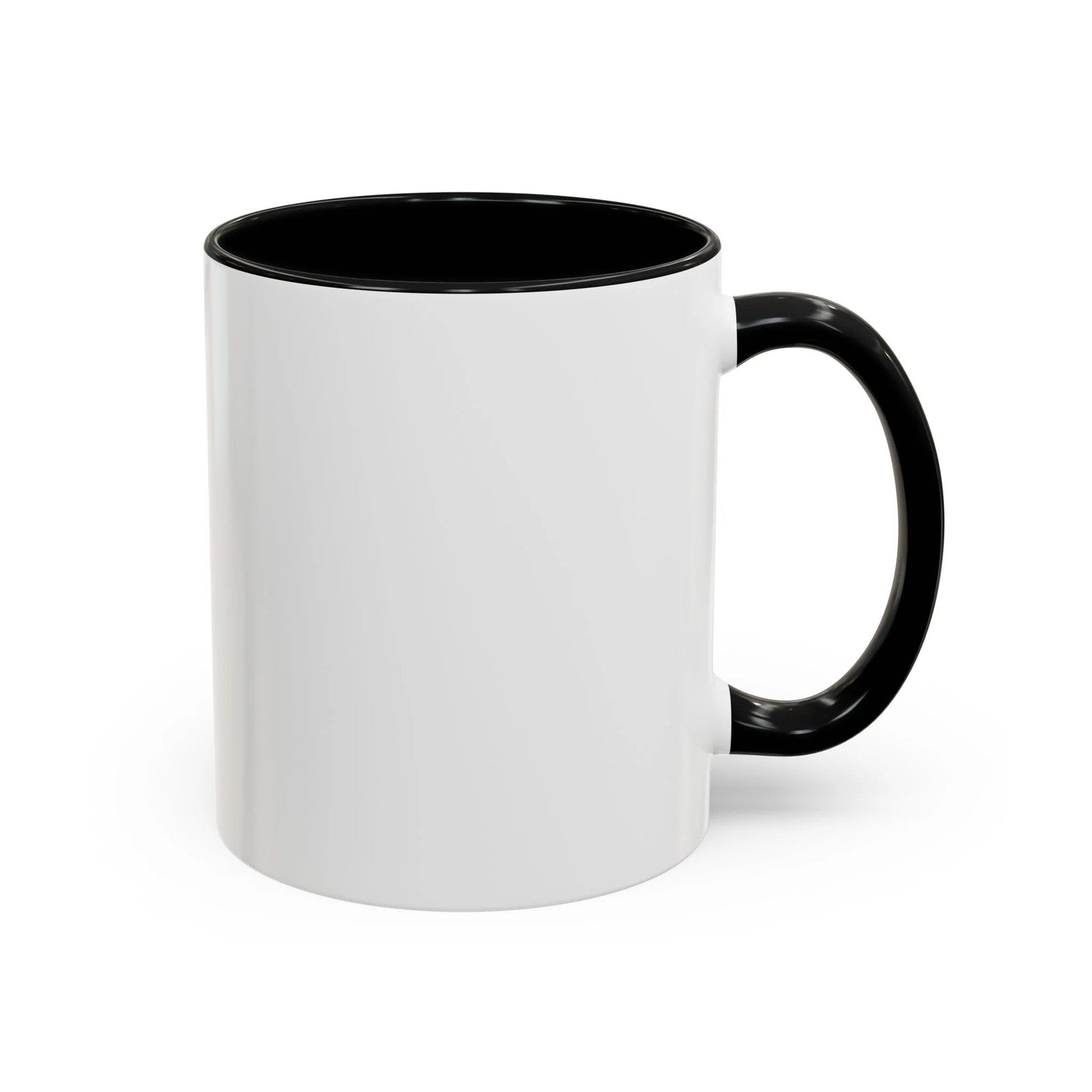 I ️ "Add Any Text" Happy Heart Classic Accent Coffee Mug (11, 15oz) by GT
