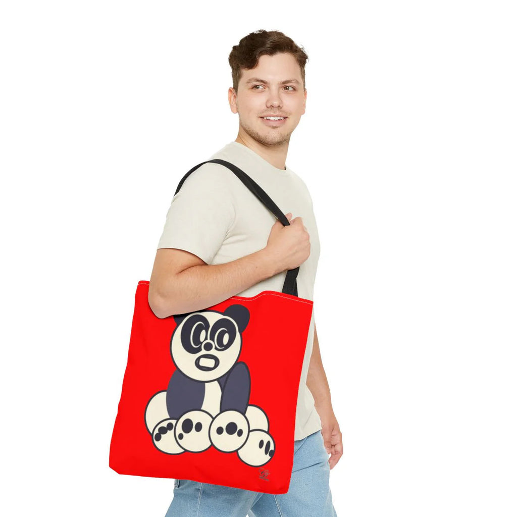Urban Panda GT Red dye Designer Tote Bag Designer | All-Over Print by GT Artland