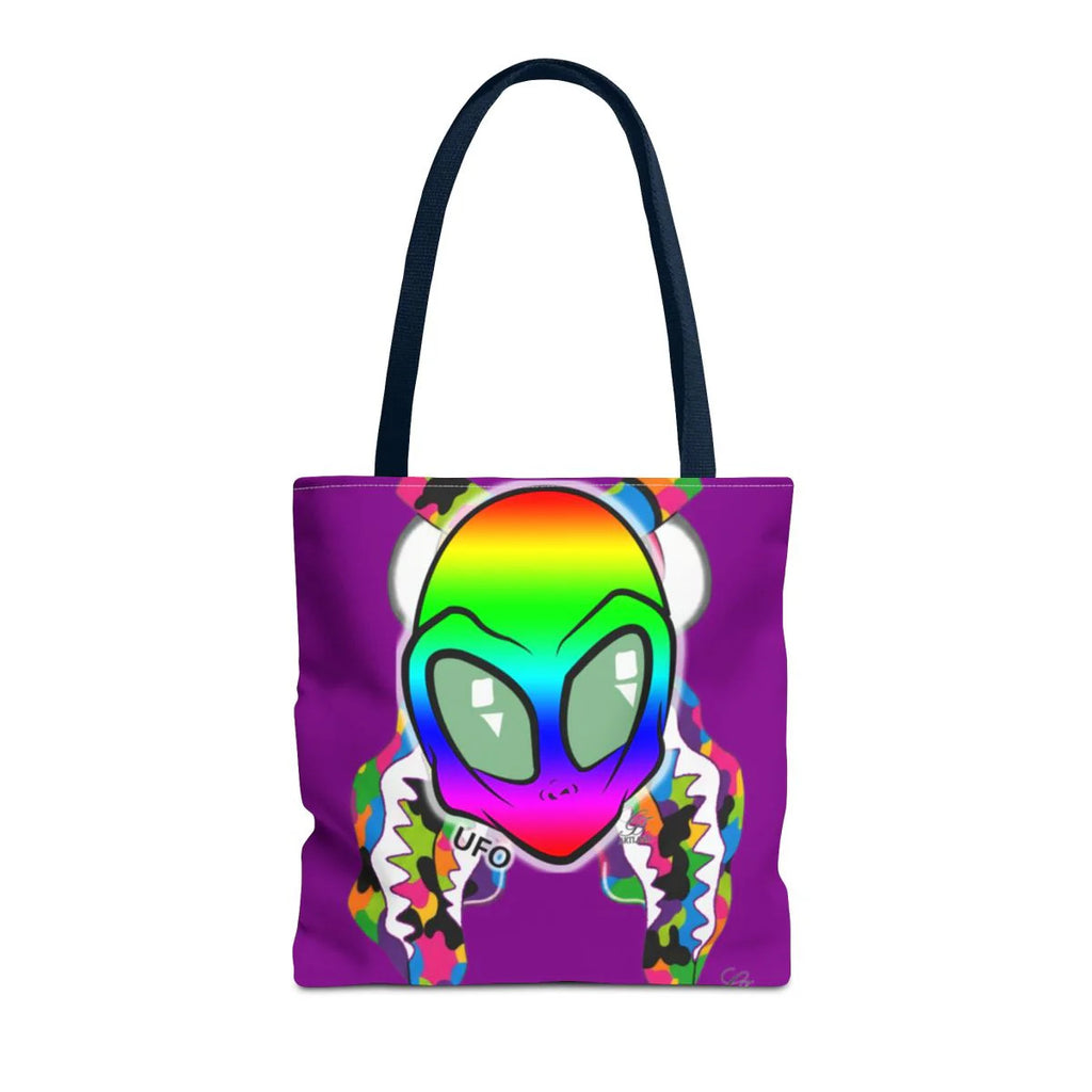 UFO Gape Gator Fatigue Designer Bite Tote Bag (AOP) by GT Artland