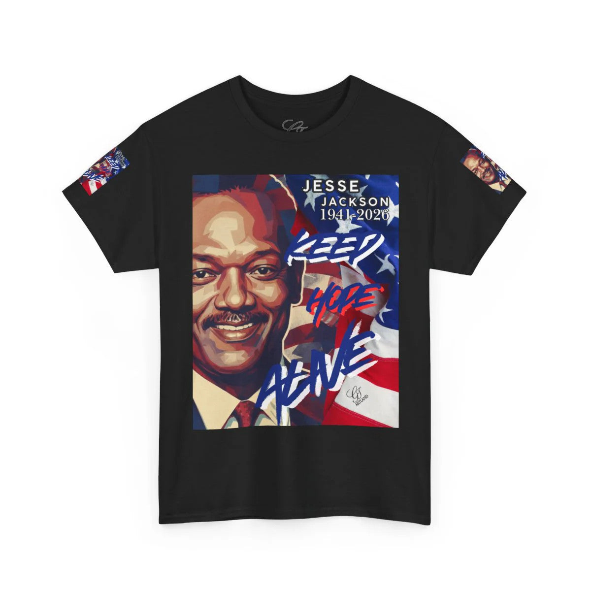 "KEEP HOPE ALIVE" Jesse Jackson USA Tribute Designer Deluxe Unisex Heavy Cotton