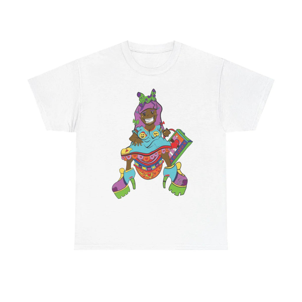 Ebony Designer urban girl Unisex style Heavy Cotton Tee BY GT ARTLAND