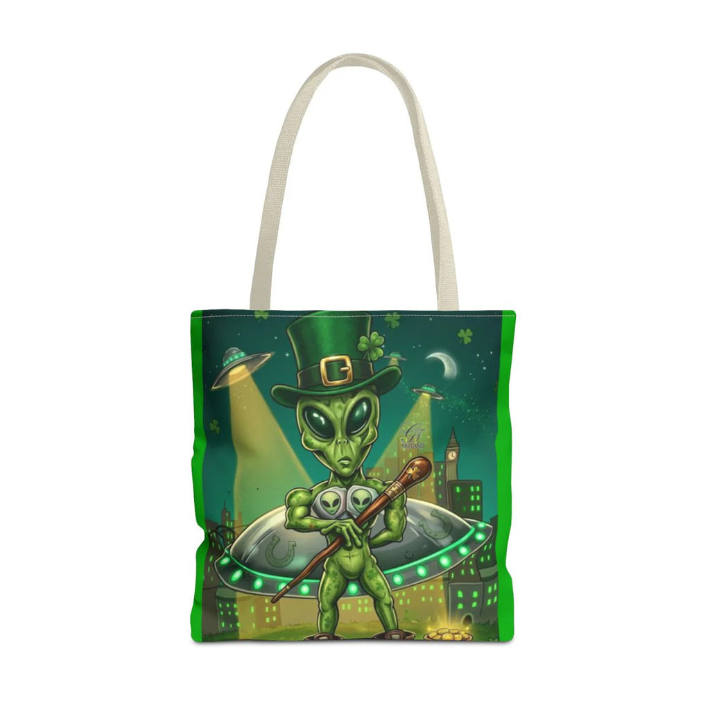 "Lucky Art" Urban Shamrock Designer Alien UFO Graffiti St. Patrick Theme