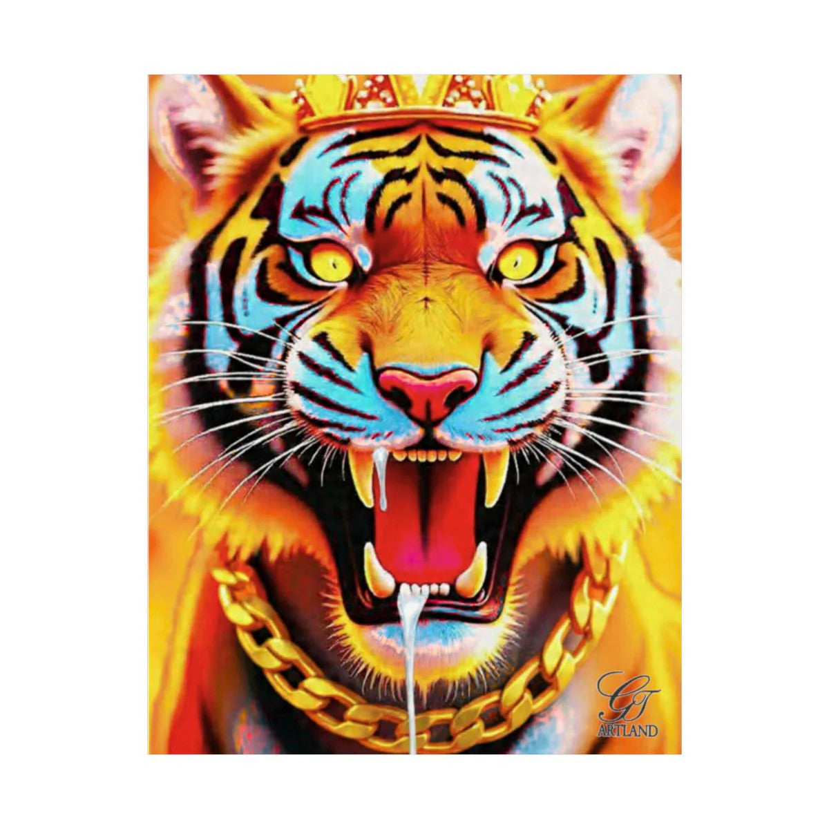 King Tiger GT Hungry Designer Edtion Lavish Matte Vertical Posters by GT Artland