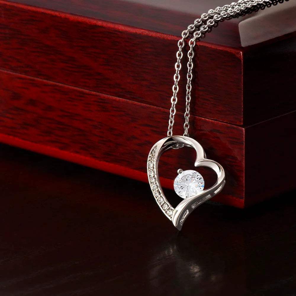 I Heart Forever Love Necklace Rhodium + Luxury Box by GT Artland