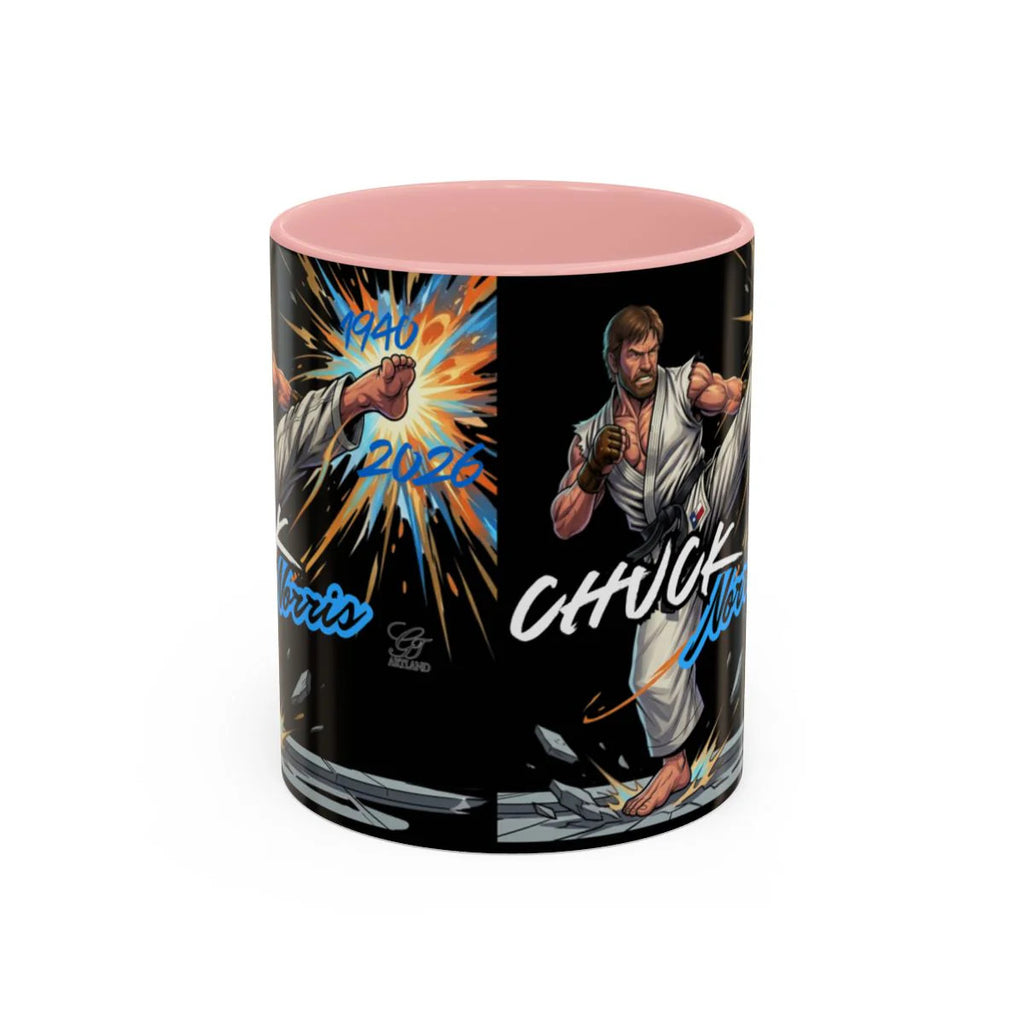 Chuck Norris Kick Poster Accent Coffee Mug (11, 15oz) by GT artland