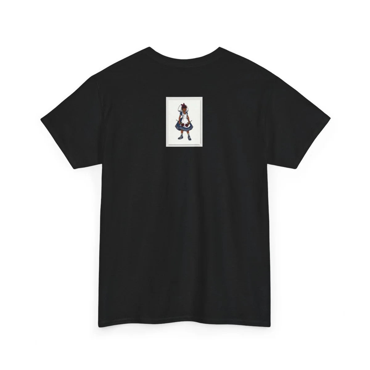 Ebony Girl Praying Cute Designer Style Unisex Heavy Cotton Tee by GT Artland