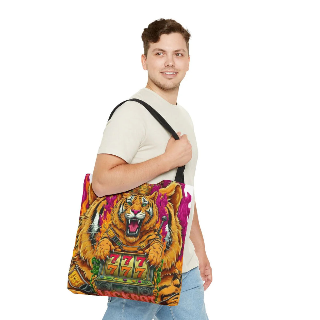 Tiger Spirit "Jackpot" Lucky Edition Casino Style HD Tote Bag Designer |