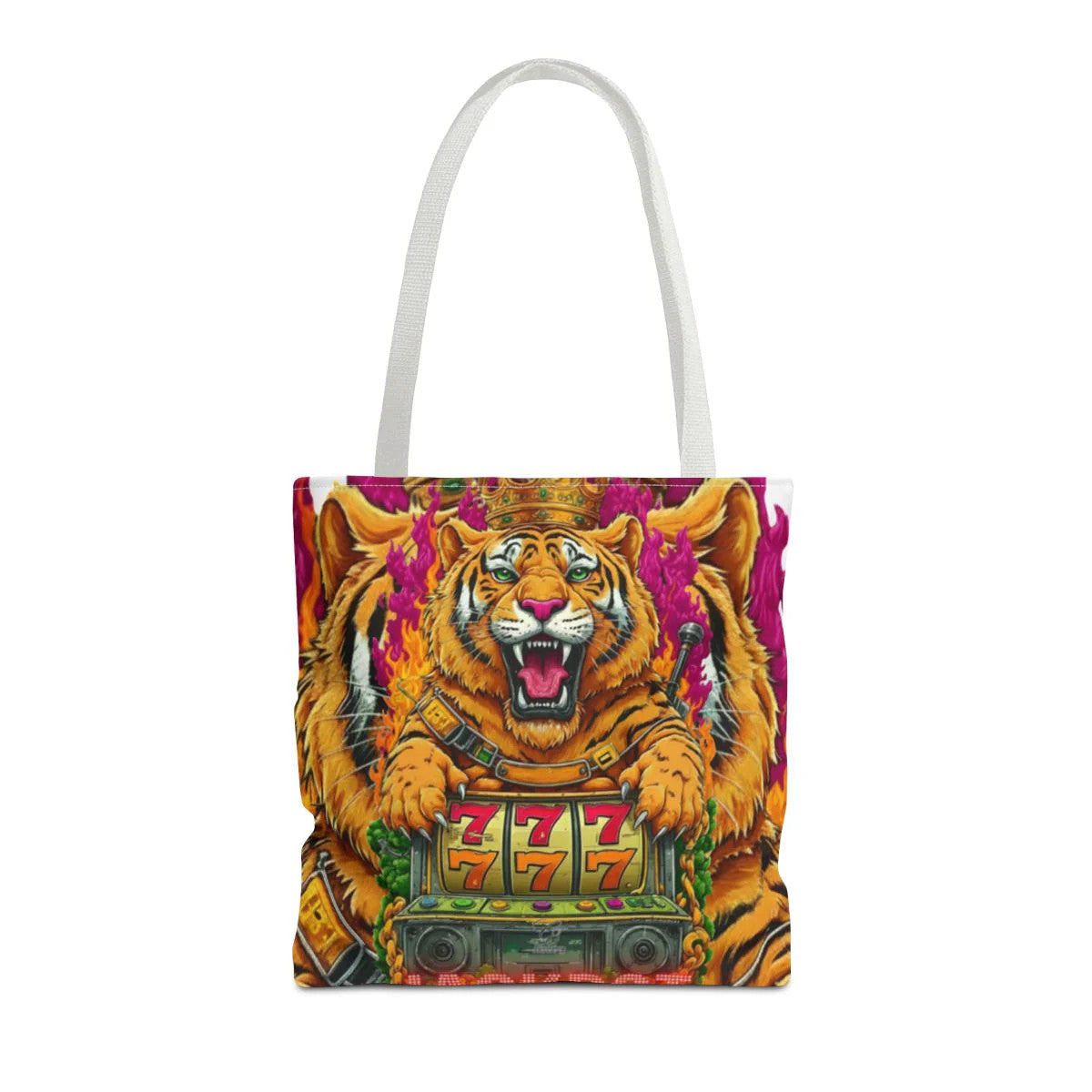 Tiger Spirit "Jackpot" Lucky Edition Casino Style HD Tote Bag Designer |