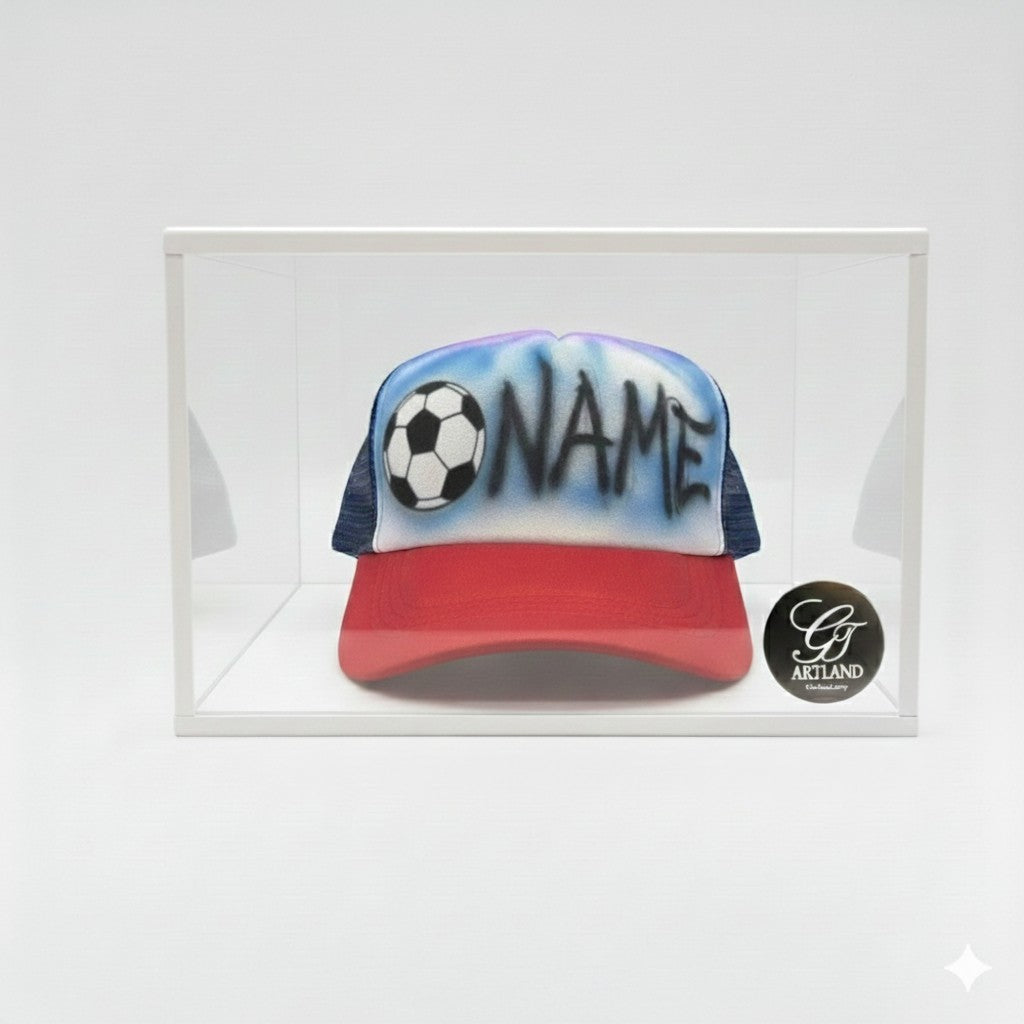Custom Hat Sports Airbrush Balls With ANY NAME ANY COLORS Ball Random Hat Color 