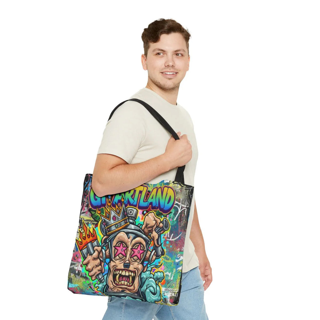 Spray Can King Art God Designer Tote Bag Designer | All-Over Print by GT Artland