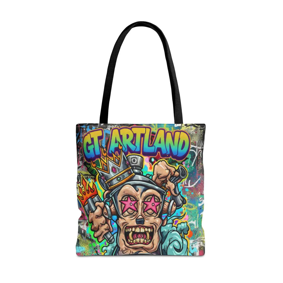 Spray Can King Art God Designer Tote Bag Designer | All-Over Print by GT Artland