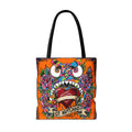 Colorful Gape Tattoo Monster Heart Tote Bag Designer Pumpkin Edition | All-Over