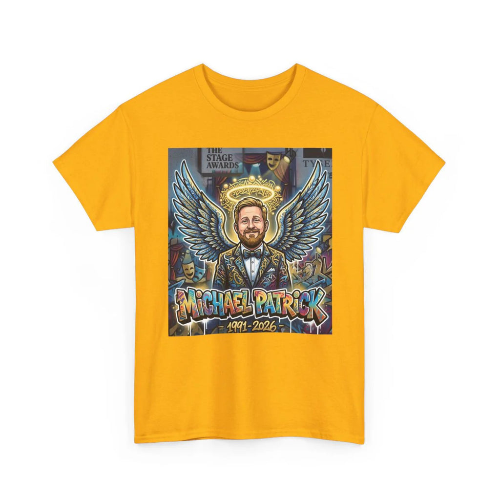 Michael Patrick Tribute Urban Angel Style Designer Unisex Heavy Cotton Tee by