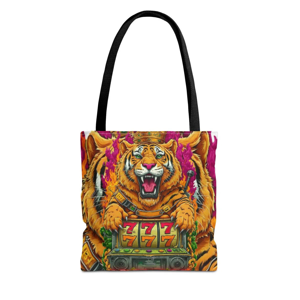 Tiger Spirit "Jackpot" Lucky Edition Casino Style HD Tote Bag Designer |