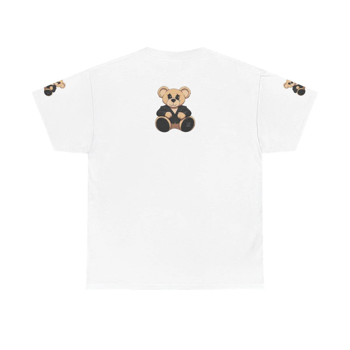 Cute Teddy Bear in Black Unisex Heavy Cotton Tee by GT Artland
