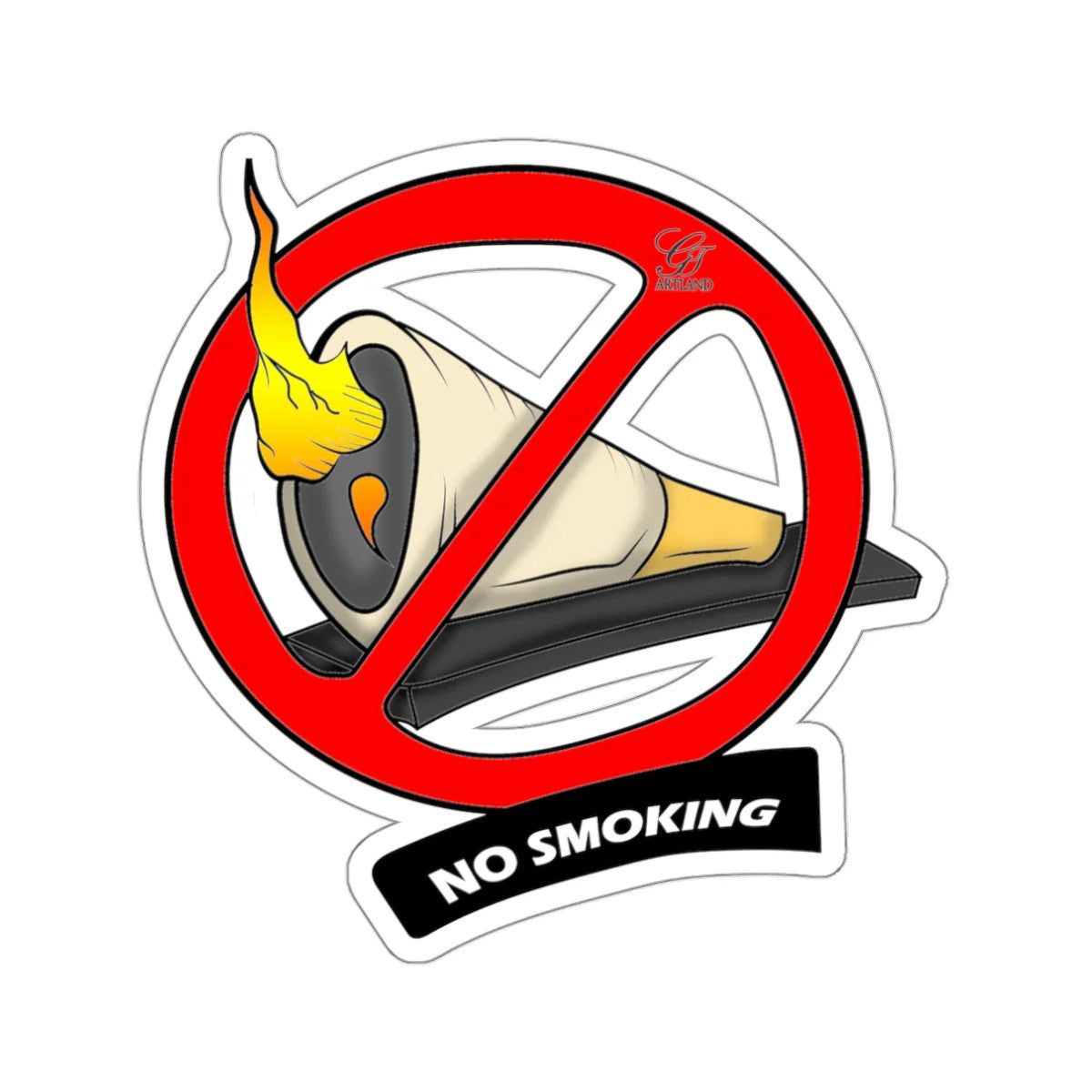 No Smoking Die-Cut Stickers by GT Artland