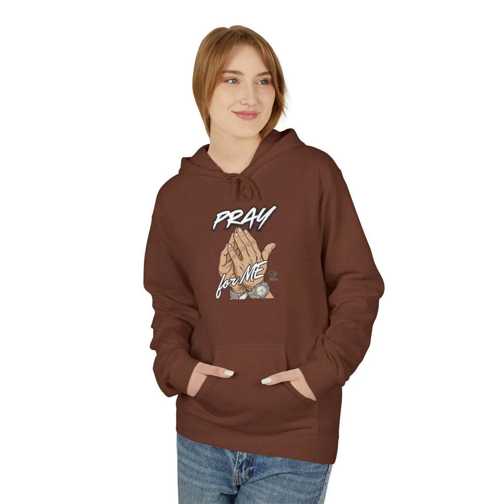 Pray For Me Elite Designer Unisex Midweight Softstyle Fleece Hoodie by GT
