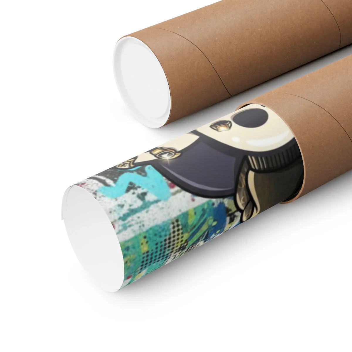 Graffiti Urban Hip Hop Designer Panda Rose Tattoo Drip Matte Vertical Posters