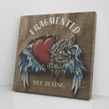 "Fragmented Yet, Flying" Motivational Canvas Wrap by GT Artland