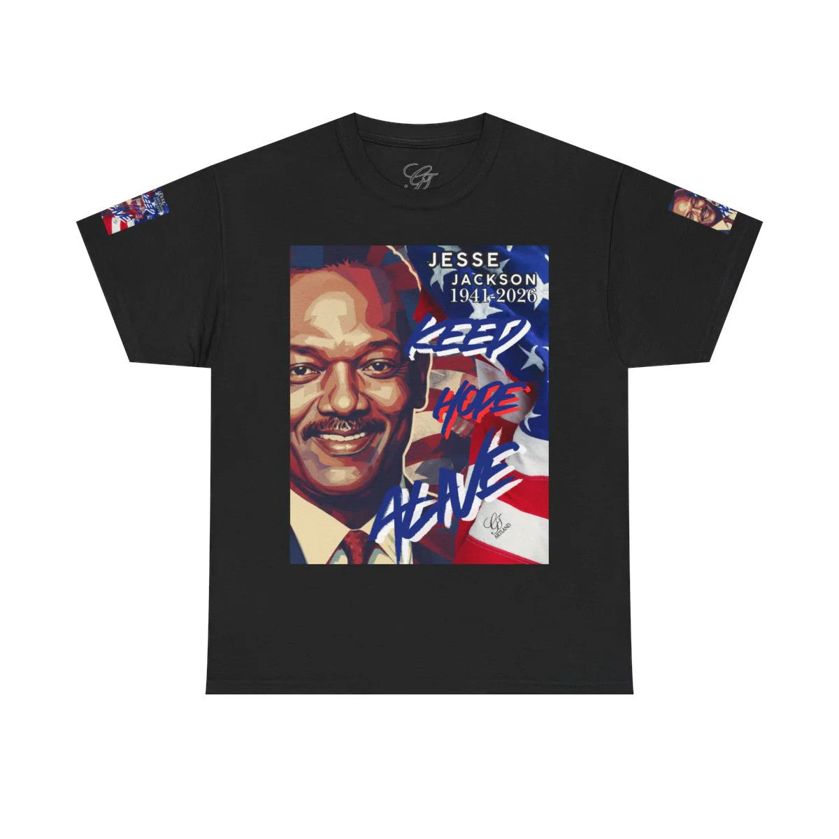 "KEEP HOPE ALIVE" Jesse Jackson USA Tribute Designer Deluxe Unisex Heavy Cotton