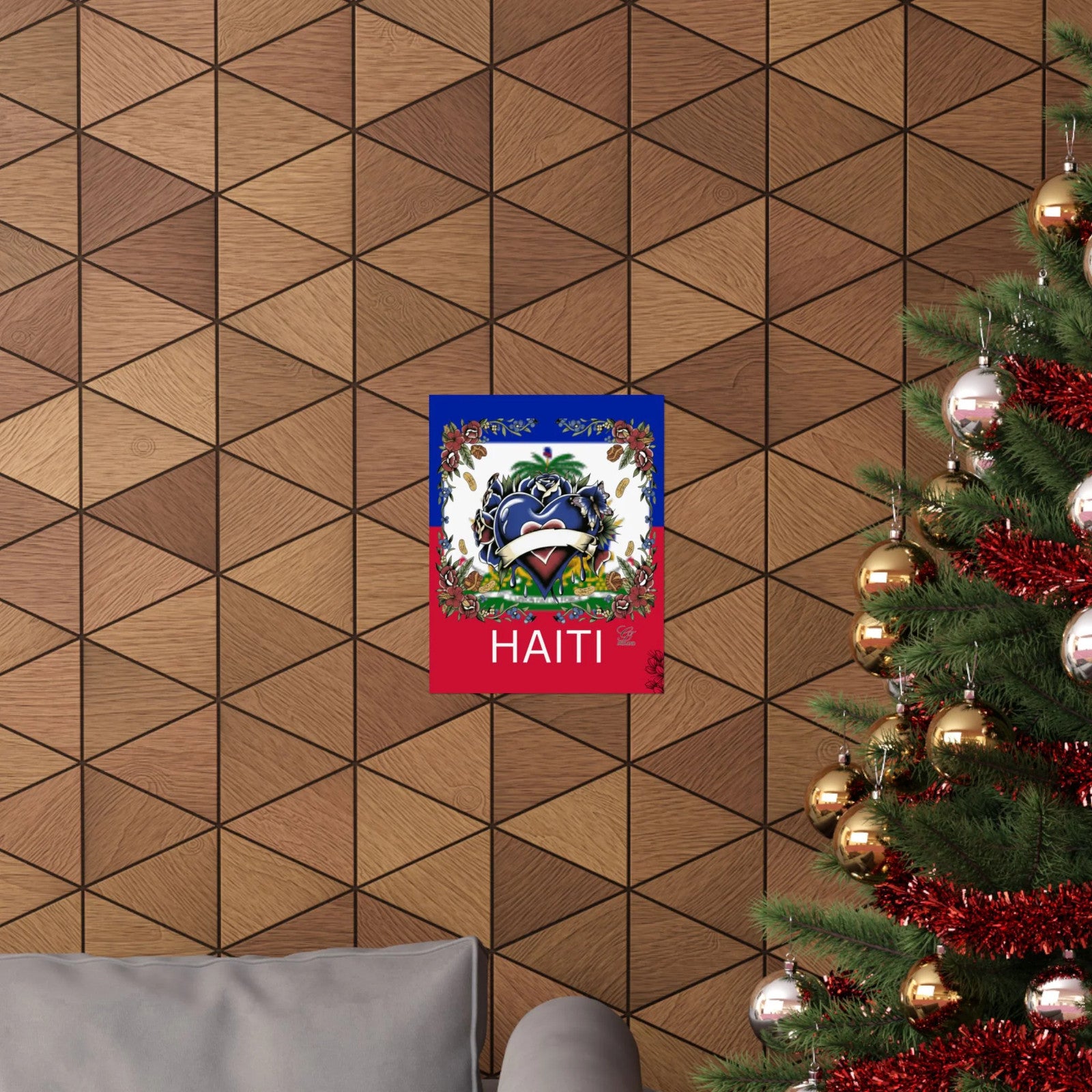 Haitian Pride Urban Designer Poster | Matte Vertical Posters by GT Artland