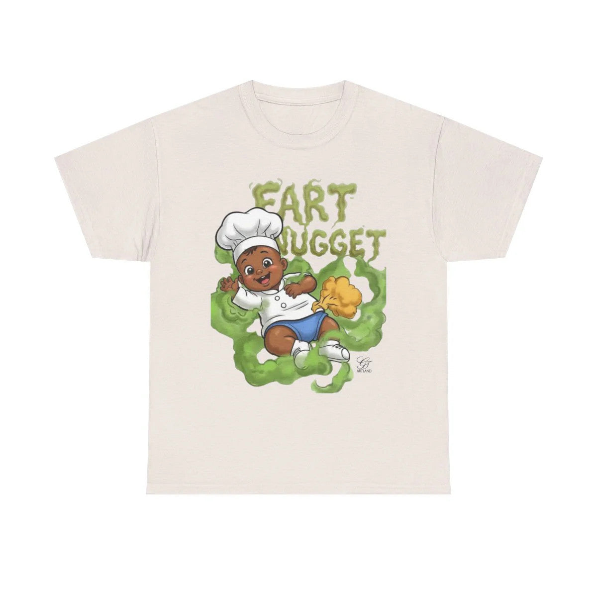Fart Nugget Baby Unisex Heavy Cotton Tee by GT Artland