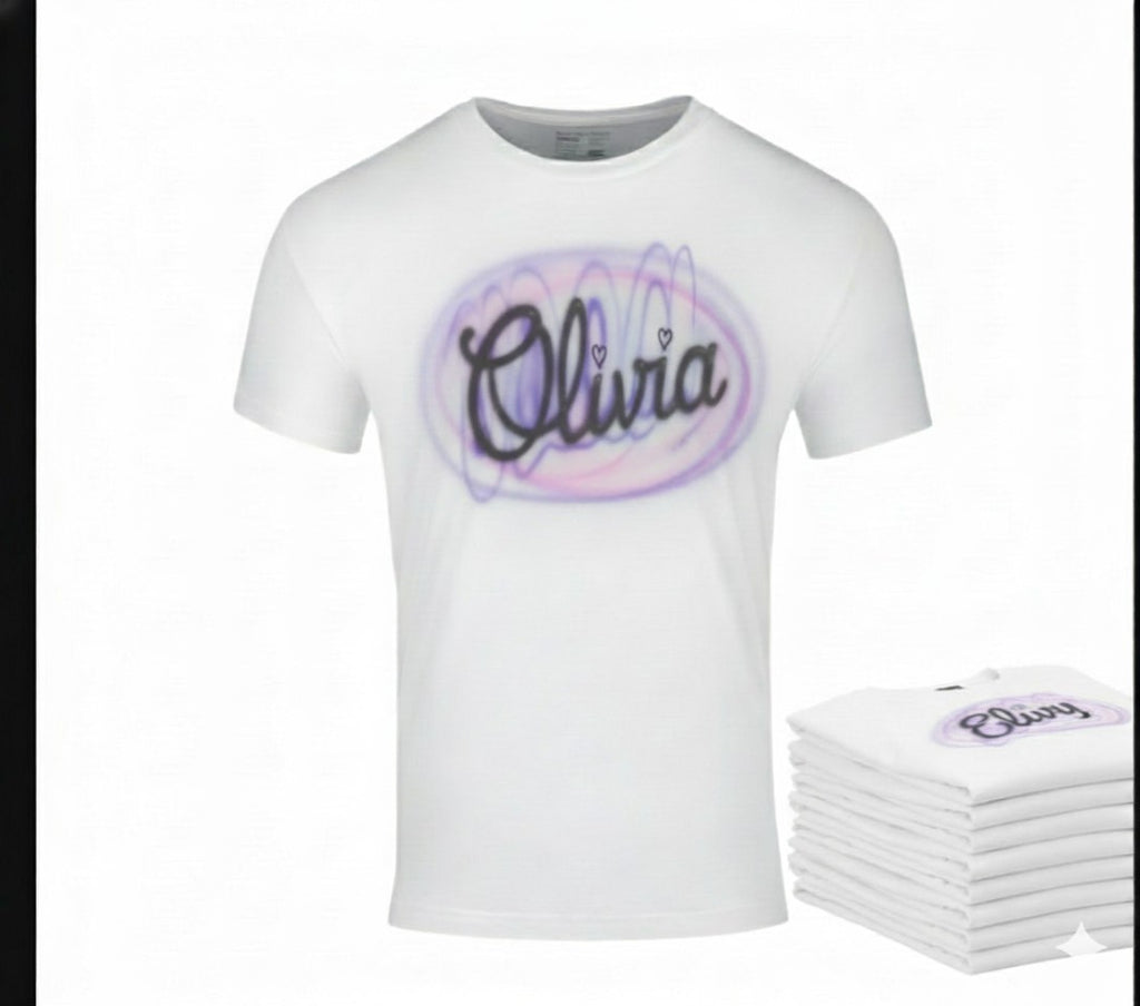 Custom TSHIRT CUSTOM SCRIPT CURSiVE SWAG ANY NAME Any COLORS By GT ARTLAND ❤️ 💙
