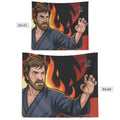 Chuck Norris Backdrop Tapestry by GT Artland
