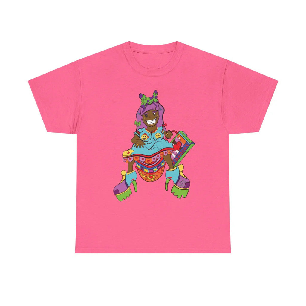 Ebony Designer urban girl Unisex style Heavy Cotton Tee BY GT ARTLAND