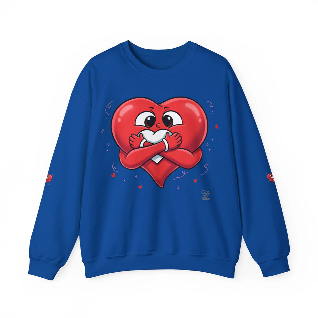 Cute Heart Holding Heart Unisex Heavy Blend™ Crewneck Sweatshirt by GT Artland