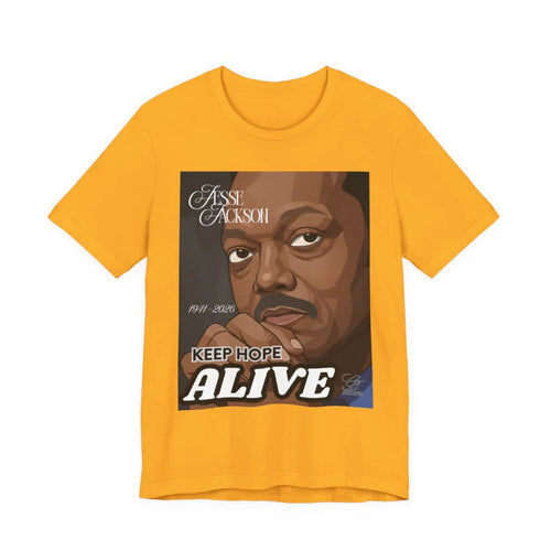 "KEEP HOPE ALIVE" Jesse Jackson Legacy 1941-2026 Unisex Jersey Short Sleeve Tee