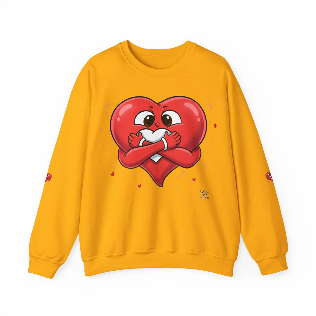 Cute Heart Holding Heart Unisex Heavy Blend™ Crewneck Sweatshirt by GT Artland