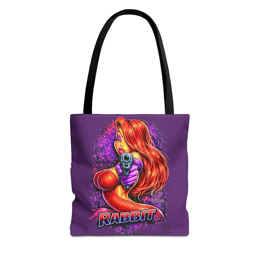 Red-Haired Femme Vixen Rabbit Jess Fatale Illustration Tote Bag | Retro Pinup