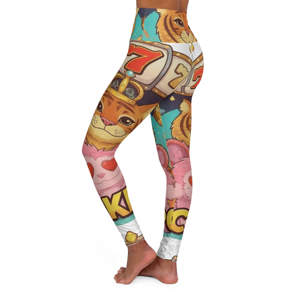 Tiger 777 High Rolla Urban Swag High Waisted Yoga Leggings by GT Artland