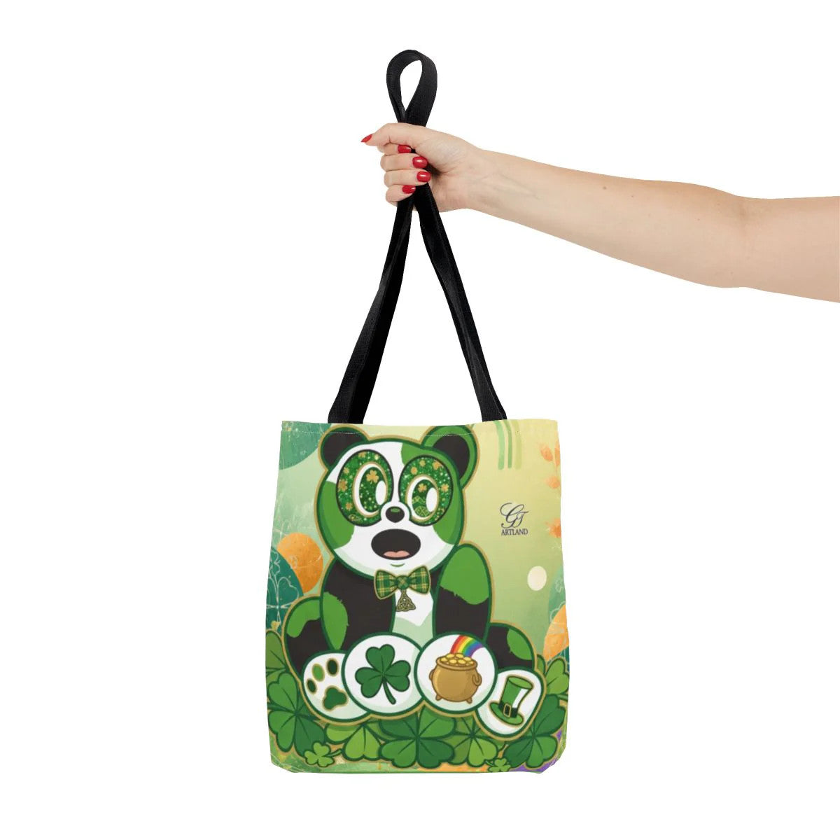 Irish Panda Urban Swag Designer Tote Bag by GT Artland