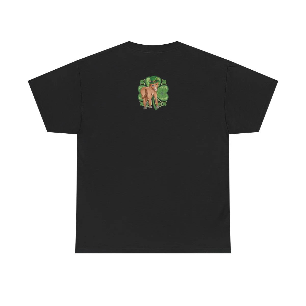 Year Of The Horse St Patricks Shamrock Theme Unisex Heavy Cotton Tee BY GT