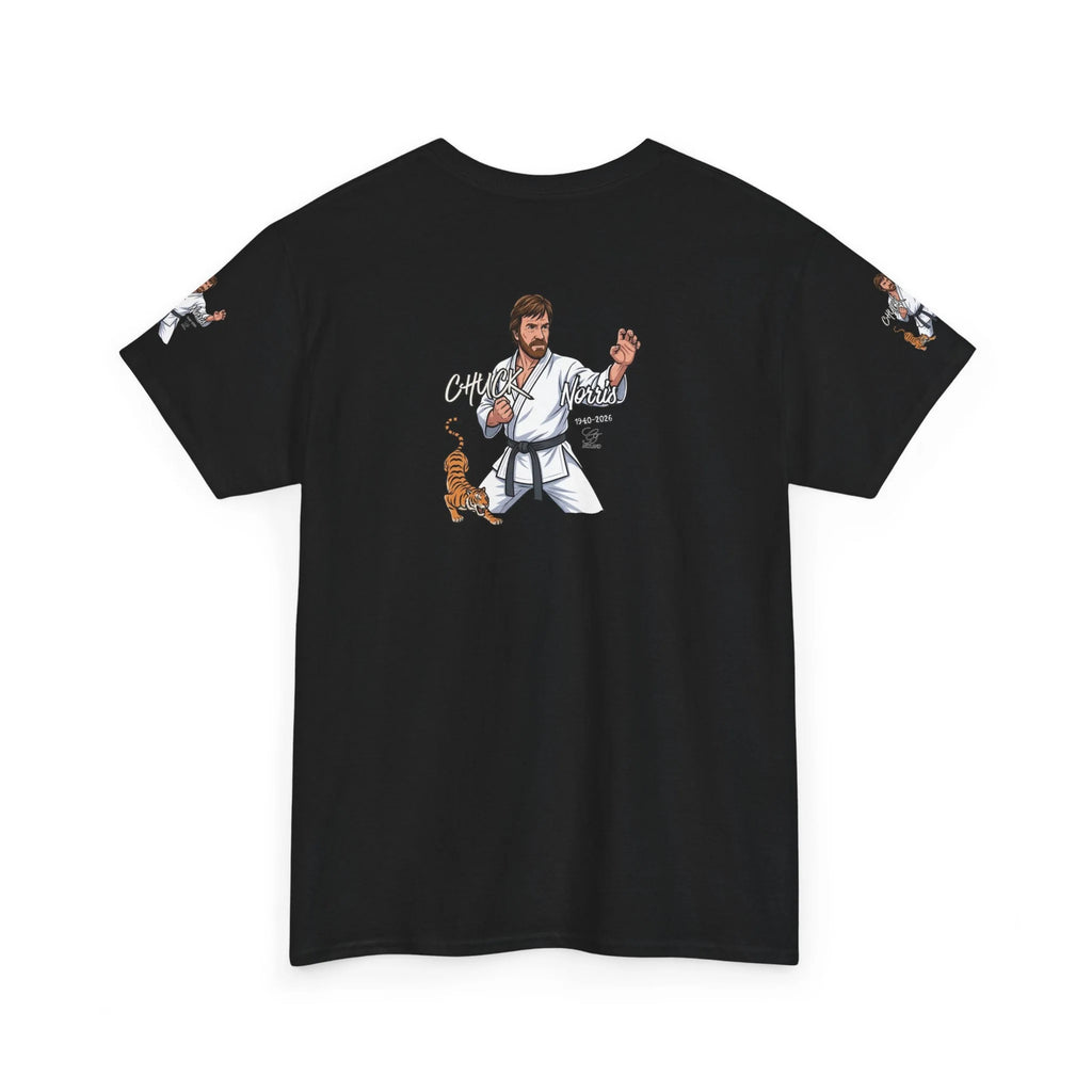 Chuck Norris Karate Pose T-Shirt | Tiger Illustration, Martial Arts Tee by GT