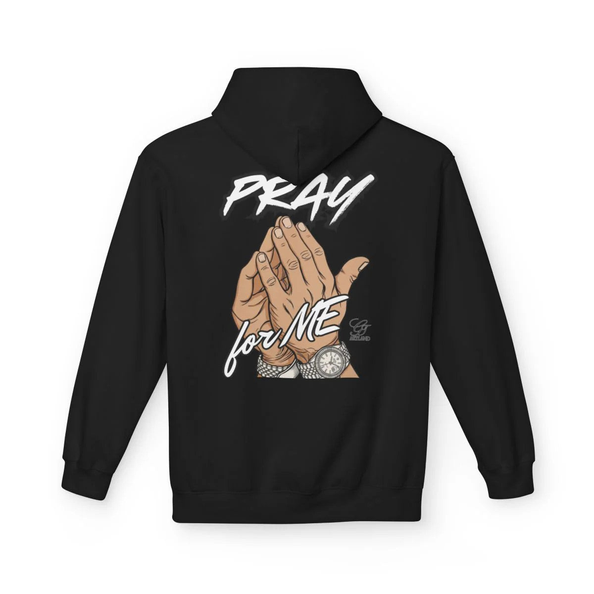 Pray For Me Elite Designer Unisex Midweight Softstyle Fleece Hoodie by GT