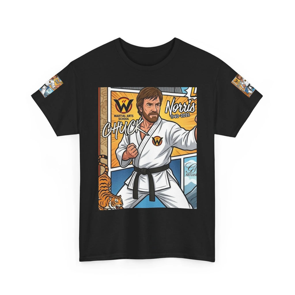 Chuck Norris Legend Karate Master Illustration Tee | Martial Arts Graphic