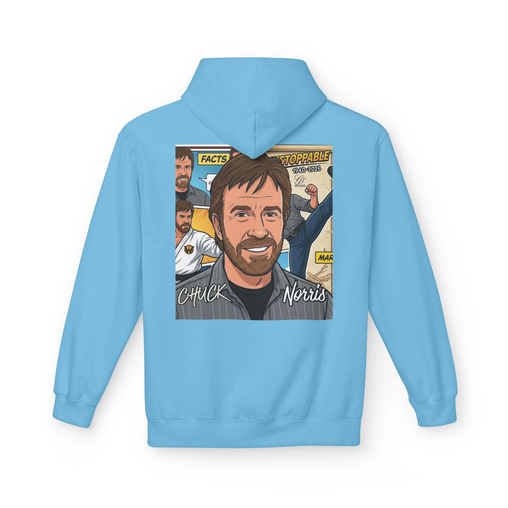 Chuck Norris Portrait Hoodie | Martial Arts Comic Illustration by GT Artland