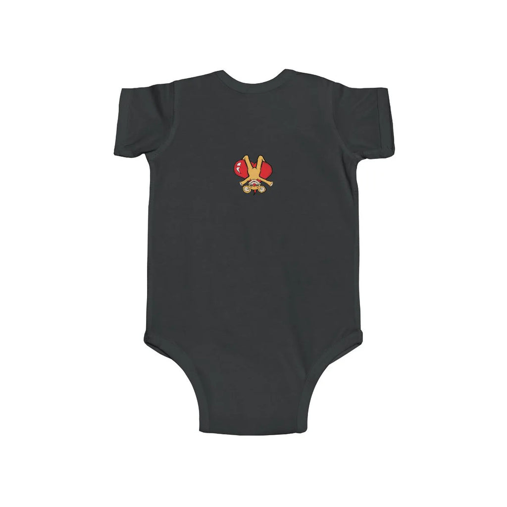 Cute Upside Down Droopy Bear Infant Fine Jersey Bodysuit by GT Artland