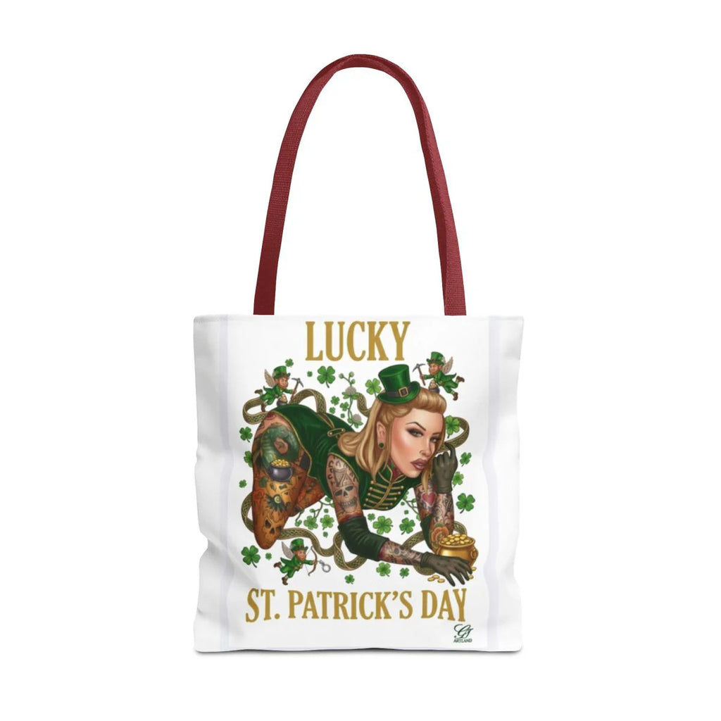 "Lucky" St Patrick's Day Tattoo Hot Sexy Vixen Designer Tote Bag by GT Artland