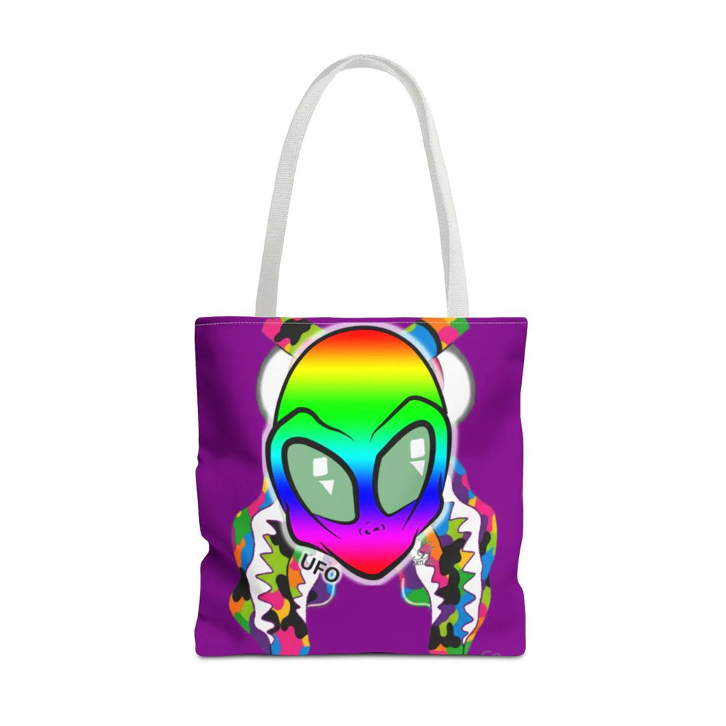 UFO Gape Gator Fatigue Designer Bite Tote Bag (AOP) by GT Artland