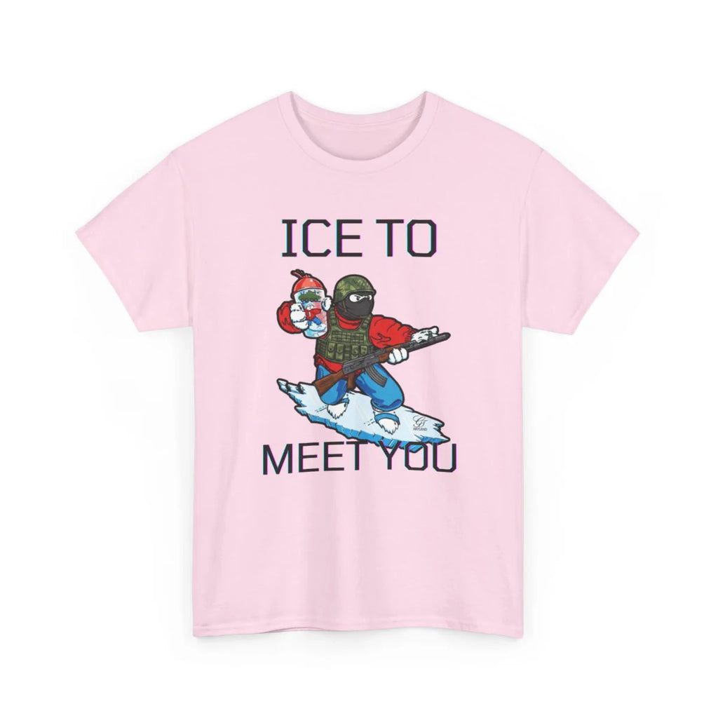 ICE To Meet You Funny Ice Unisex Heavy Cotton Tee by GT Artland