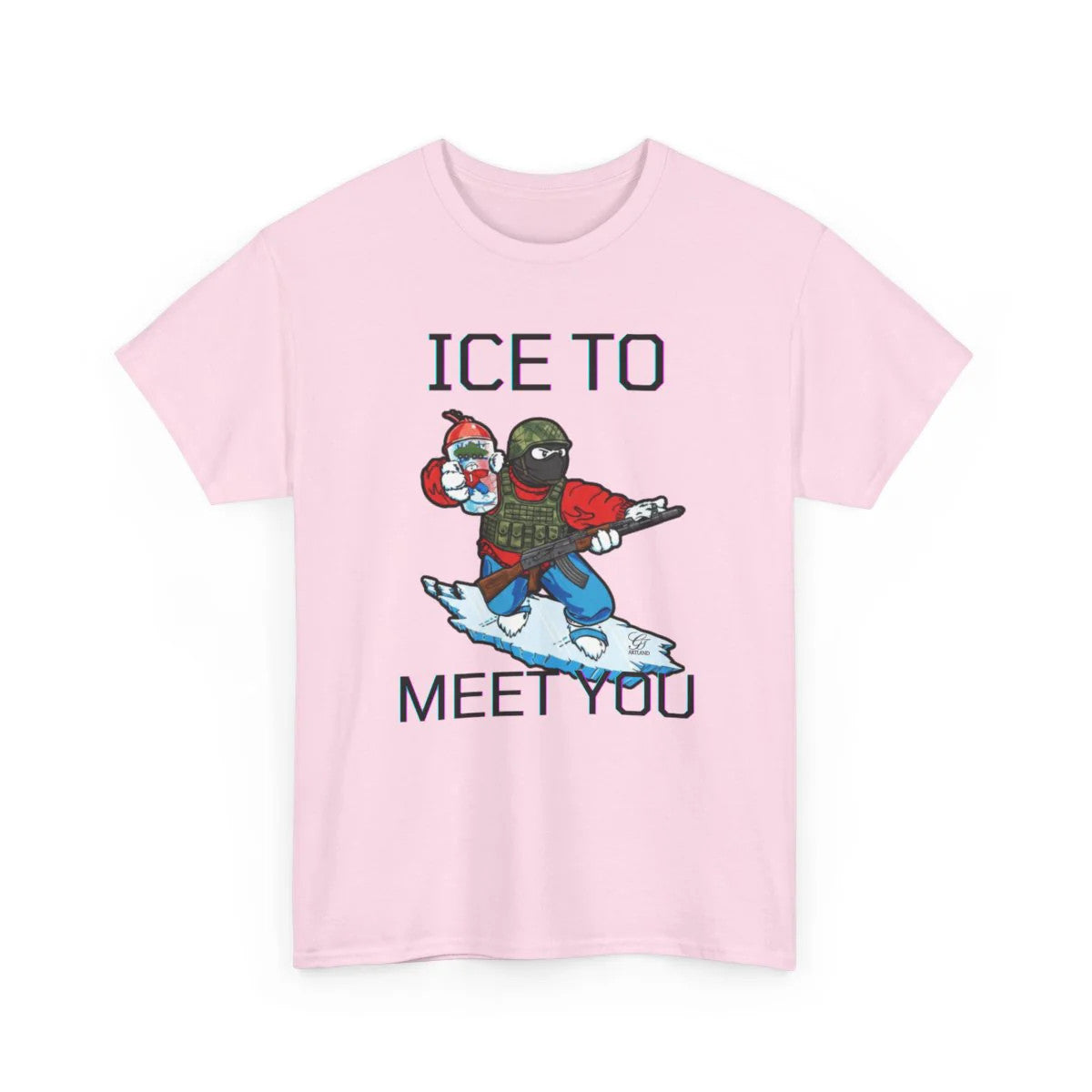 ICE To Meet You Funny Ice Unisex Heavy Cotton Tee by GT Artland
