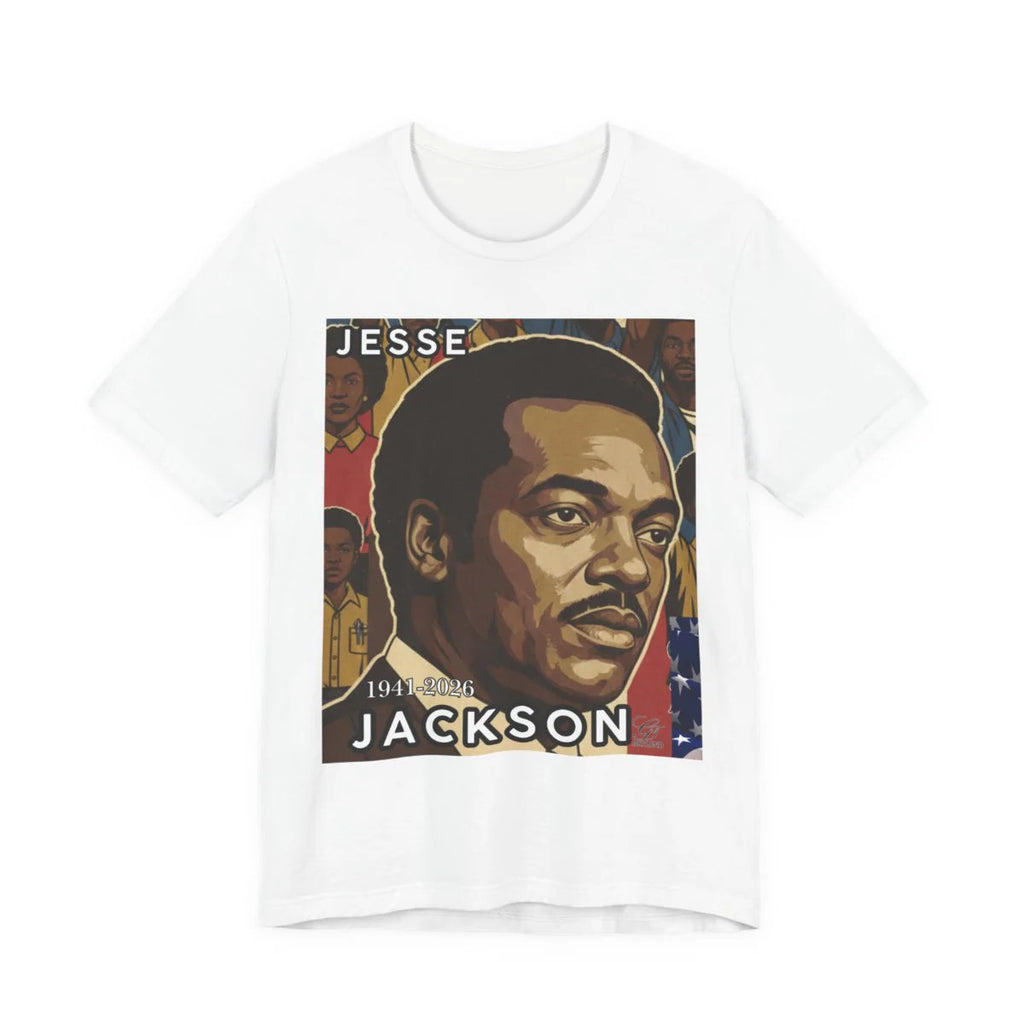 Historical Jesse Jackson Legacy Tribute with Titled 1941-2026 Afro Style Unisex