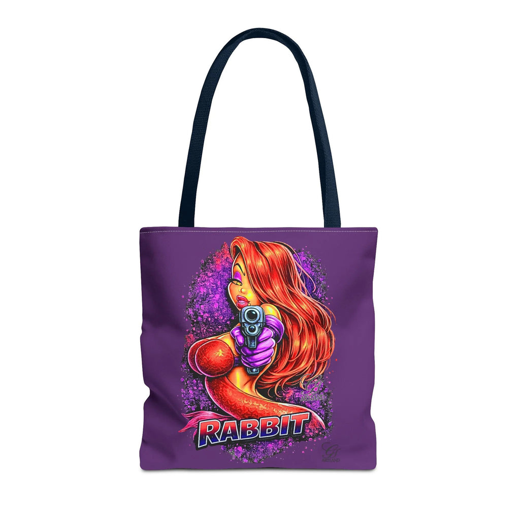Red-Haired Femme Vixen Rabbit Jess Fatale Illustration Tote Bag | Retro Pinup