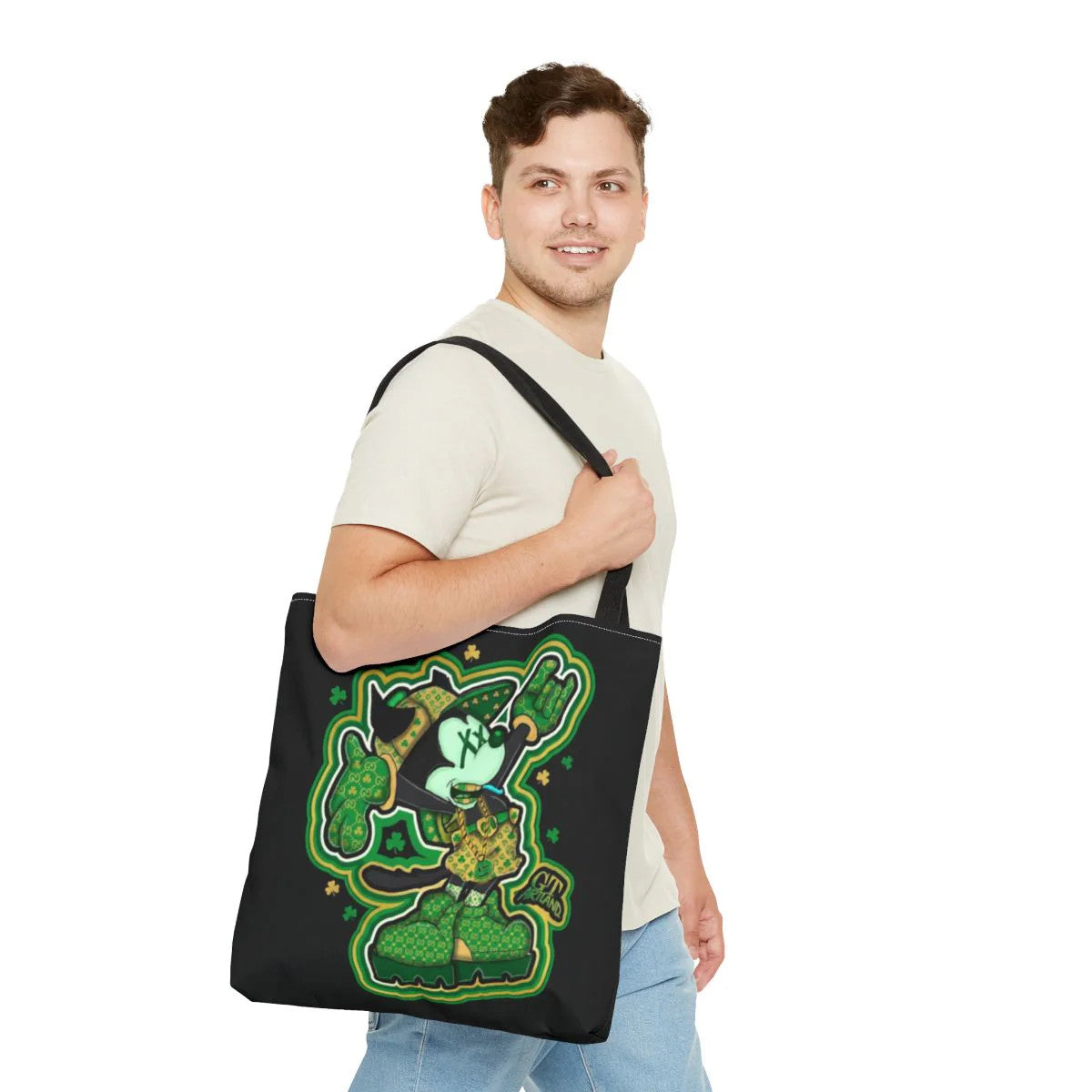 "Lucky Art" Urban Shamrock Designer Mickey Graffiti Splash St. Patrick Theme