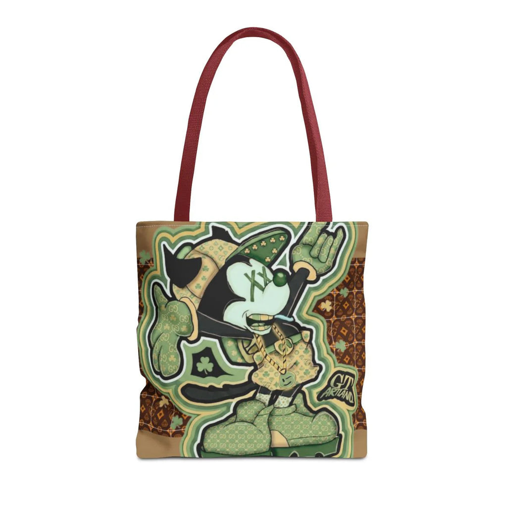 Shamrock "Lucky Art" Irish Designer mouse st patricks mickey Tote Bag by GT